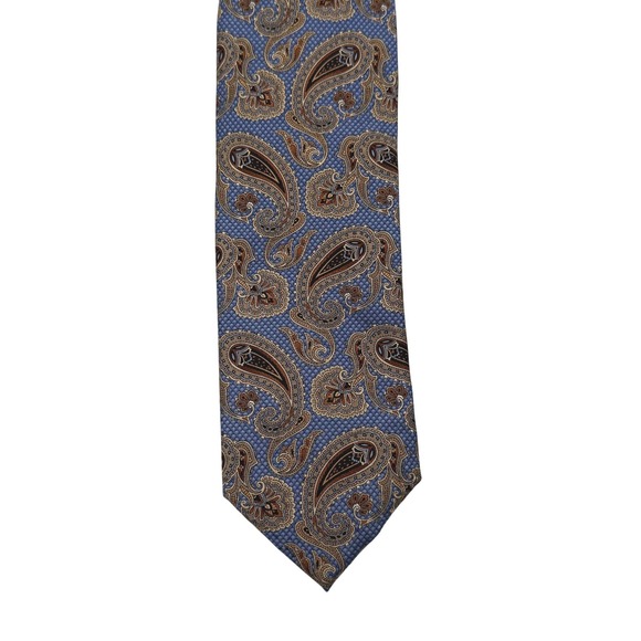 Lot of 6 Men's Silk Dress Ties JZ Richards Brooks Brothers Saks Paisley Striped - Picture 13 of 14